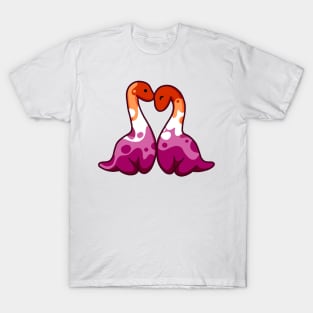 Lesbian dino couple, dinosaurs T-Shirt